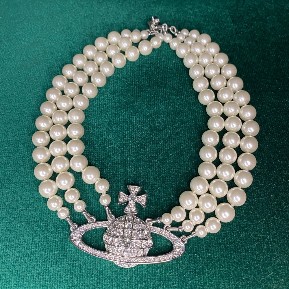 Vivienne Westwood Triple Pearl Necklace